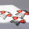 Szablony formy do paznokci Ladybug biedronka MollyLac 500 szt