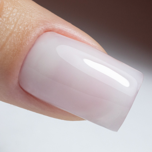 10 + 1 gratis: Base de caucho LED/UV con fibras Molly Nails Rubber Fiber Base Milky 10 g