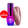 5+1 безкоштовно Гібридний лак Molly Nails Cat Eye Womanity Kissing 8 г № 440