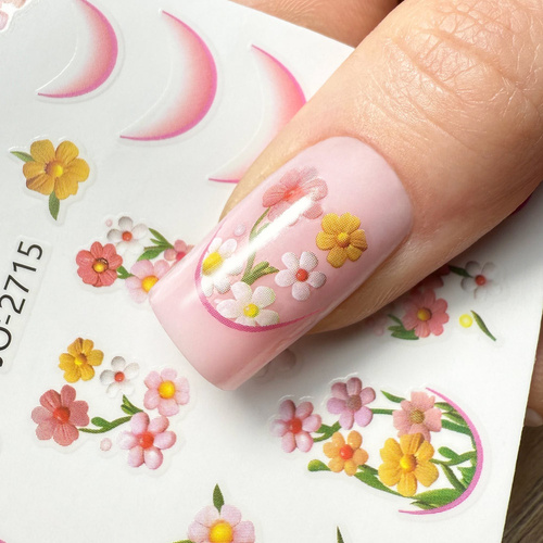 Selbstklebende Nagelsticker mit Blumenmotiv JO-2715