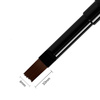 Pędzelek dwustronny do żelu 7mm owalny i 10mm kwadratowy Staleks PRO Expert czarny 
