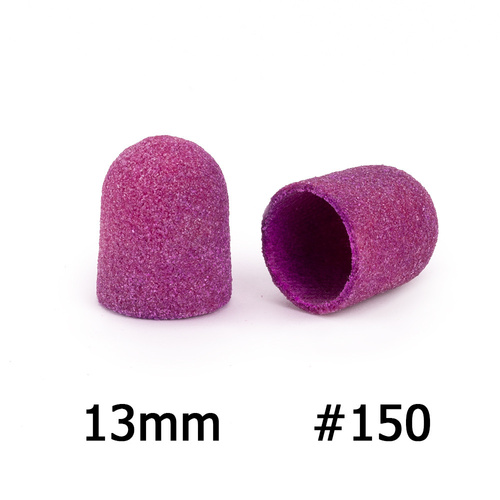 Pedicure-Kappen 13 mm, Körnung 150, 10 Stück, Fabric Podo AlleMed, Violett (Purple)