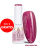 10+1 gratis Smalto ibrido LED/UV Gel Polish Pinks Fuchsia Glitter AlleLac senza HEMA/Di-HEMA 6 g