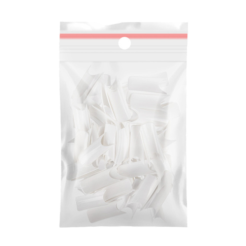 Weiße Tips ohne Tasche, Ergänzung der Größen Nr. 6. 60 Stück.