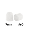 Kapturki do pedicure 7 mm gradacja 60 10 szt Fabric Podo AlleMed Biały White