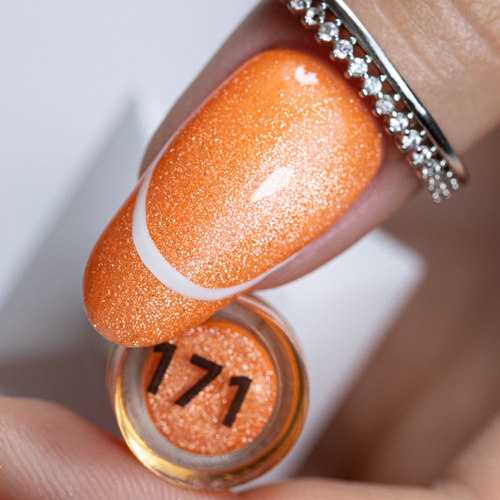 Lakier hybrydowy Molly Nails Neon Flashy Cat Eye HEMA Free 8g Nr 171