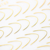 Selbstklebende Nagelsticker / French / Französische Smile-Linie, 48 Stück, goldfarben, STZ-CS169 MollyNails