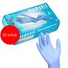 100 gants jetables en nitrile Diamante, taille L, bleu-violet, à usage diagnostique et de protection