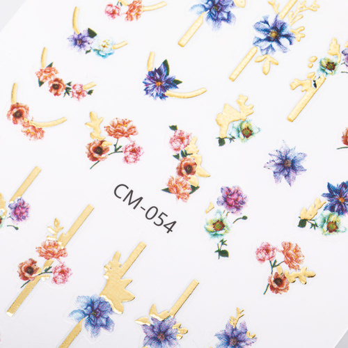 Adhesivos para uñas con motivos florales CM-054