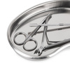 Silver metal tool tray