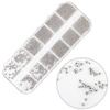 Boîte de strass Molly Nails gris, 1 000 pièces