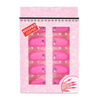 Pinzas para eliminar purpurina de gel híbrido, color rosa, 10 unidades