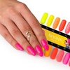 5+1gratis Lakier hybrydowy Molly Nails Neons Candy Pink HEMA/Di-HEMA Free 8g Nr 75