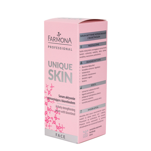 Serum do twarzy aktywnie wzmacniające z bioretinolem Farmona Unique Skin 30 ml