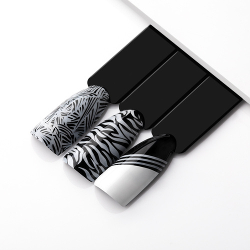 10 + 1 gratis: Molly Nails PRO Stamping Nagellack für Stempel und Stamping, weiß, 10 ml