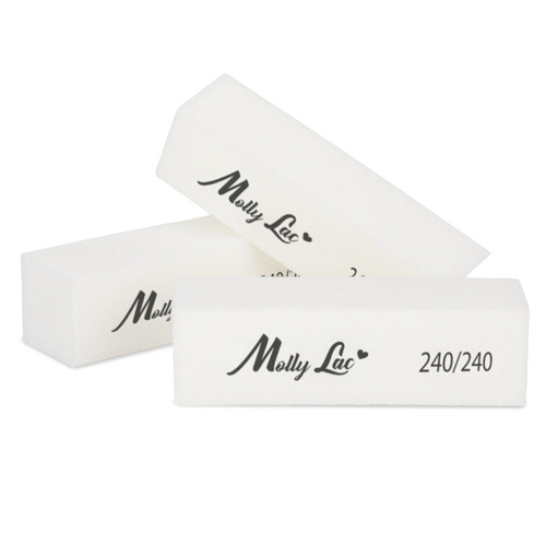 Blocco di lucidatura MollyLac 240/240 Premium bianco, 1 pezzo