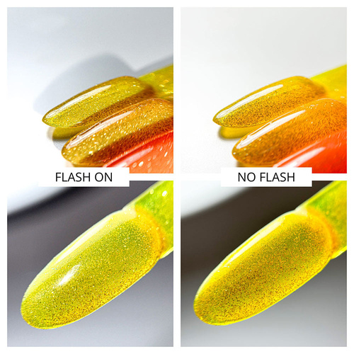 Lakier hybrydowy Molly Nails Flashing Lights Neon Endless Sun HEMA/Di-HEMA Free 8g Nr 640