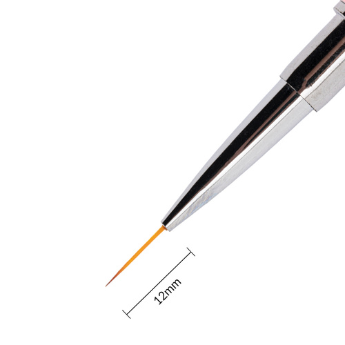 Pędzelek dwustronny do zdobień 6mm i 12mm różowy No Name