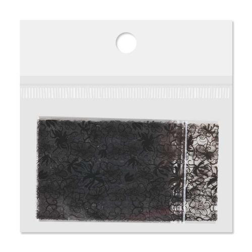 Folia transferowa do paznokci 80 cm Black Nr 1