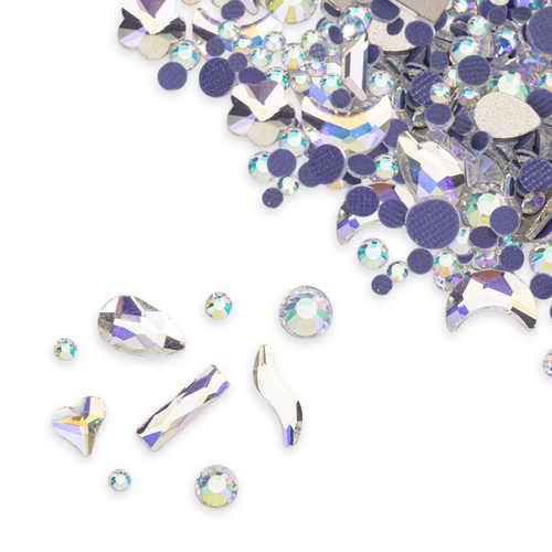 Decorazioni per unghie MollyNails: strass “moonlight mix”, 150 pezzi