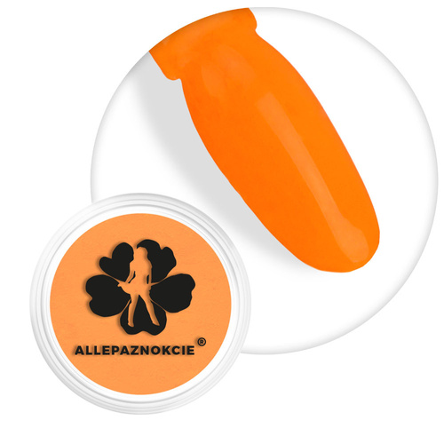 Polvo para uñas Smoke Nails con efecto ahumado de Allepaznokcie, color naranja neón, n.º 04