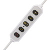 Lampe de maquillage LED en forme d'arc, 35 W, de bureau, sans ombre, blanche, avec strass, taille L, HQ-75X