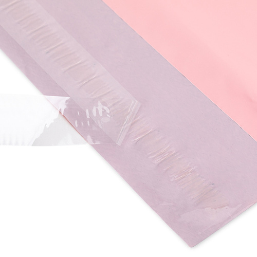 Sobres de plástico para mensajería 200 x 300 mm, color rosa, 50 unidades