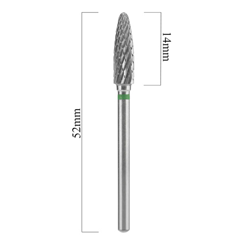 Frez z węglika spiekanego stożek okrągły zielony Staleks Pro Expert 4/14mm
