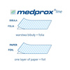 Jednorazowy podkład kosmetyczny serweta bibułowo-foliowa 30cm x 20m Medprox Comfort czarny