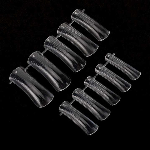 200 pieces Upper nail forms dualforms model 4 transparent clear for gel acrylogel acrylic 100 pieces