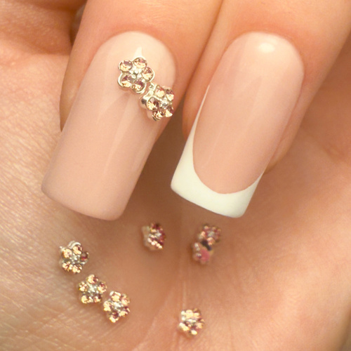 Adornos para uñas con flores en 3D Molly Nails K1125, 10 unidades