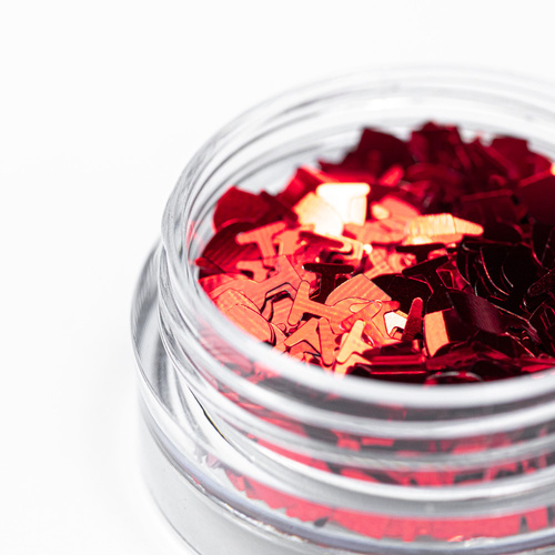 Decorazione per unghie a forma di bicchierini rossi Molly Nails 2 g