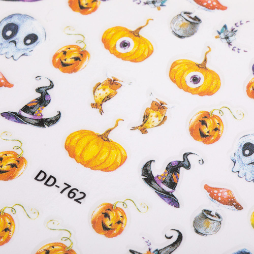 Dünne selbstklebende Halloween-Nagelaufkleber DD-762