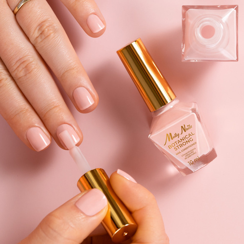 Base 3 en 1 MollyLac pour vernis à ongles classiques, transparente, 10 ml