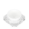 Набір: прозора банка та білий термос Diamond, 50 мл