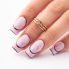 10 + 1 gratis Milchfarbene Kautschukbasis „Flakes Rubber Base Milk&Pink“ von MollyLac, HEMA-frei, 10 Gramm