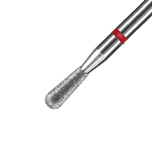 Diamantfräser „Flame“, spitz, rot, Staleks Expert, 2,3/8 mm