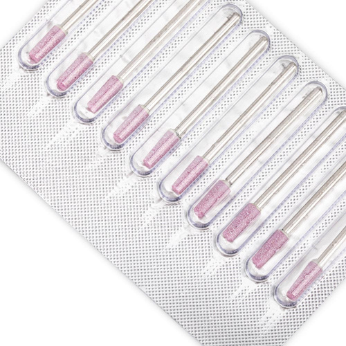 Steinfräserset, konisch abgeschrägt, rosa, Nr. 5, 10 Stück