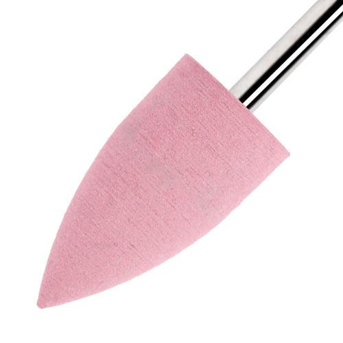 Pink flame rubber cutter with silver shank G1020K