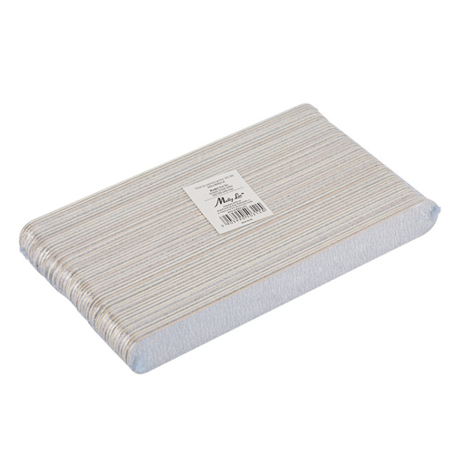 Pilnik do paznokci prosty slim 100/180 zebra organic drewniany No Name