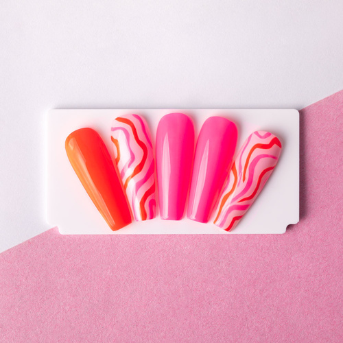 Lakier hybrydowy Molly Nails Fancy Fashion Splash Of Pink Neon HEMA/Di-HEMA Free 8g Nr 332