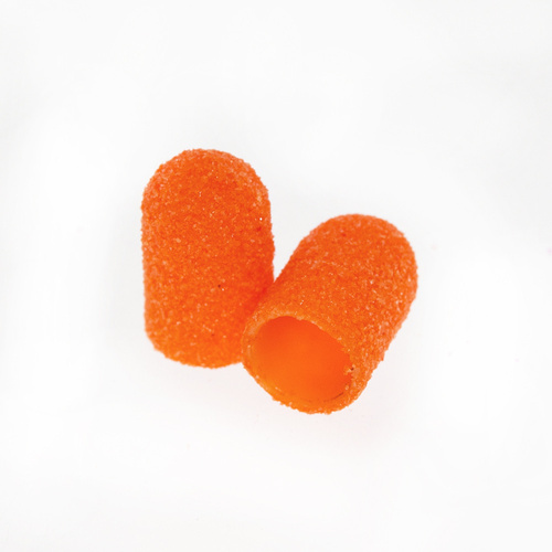 Kapturki do pedicure 7 mm gradacja 180 100 szt Fabric Podo AlleMed Pomarańczowy Orange
