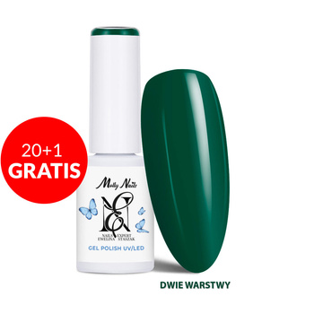 20+1gratis Lakier hybrydowy LED/UV Gel Polish Molly Nails by Ewelina Staszak Talizman T16 Malachit 7g