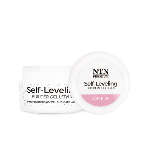 Самовирівнювальний гель-будівельник середньої густоти Molly Nails Coffee Blush, без HEMA/Di-HEMA, 50 г