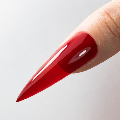 5+1 gratis Top colorato senza risciacquo (no wipe) Crystal Glass Molly Nails Red HEMA/Di-HEMA Free 10 g