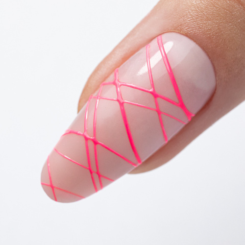 Гель для декорування Spider Gel Allepaznokcie, неоновий рожевий, 3 мл