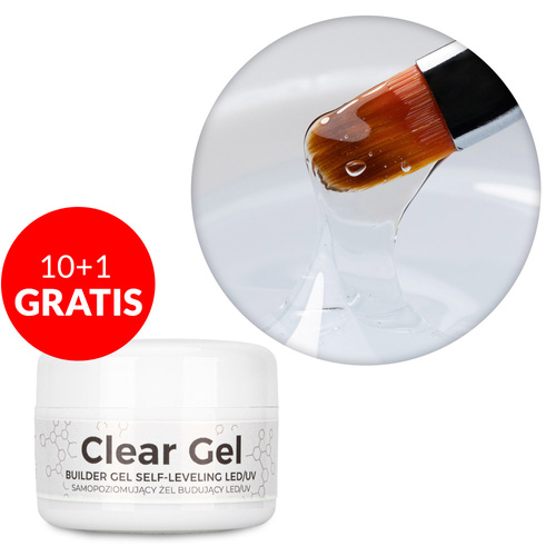 10+1 безкоштовно Гель для нігтів NTN Gel Clear 15 г