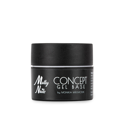 20+1gratis Baza wcierka zwiększająca przyczepność Concept Gel Base by Monika Mielniczuk MollyNails Clear HEMA/Di-HEMA Free 5g