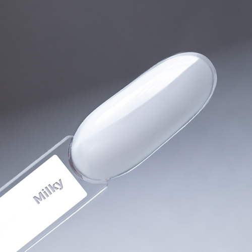 10+1gratis Baza kauczukowa LED/UV z włóknami Molly Nails Rubber Fiber Base Milky 10g