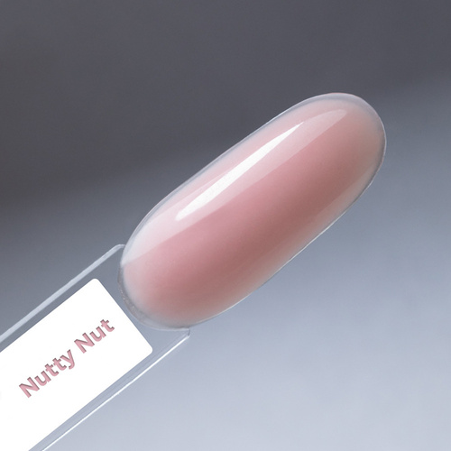 10+1 безкоштовно Каучукова основа для LED/UV з волокнами Molly Nails Rubber Fiber Base Nutty Nut 10 г